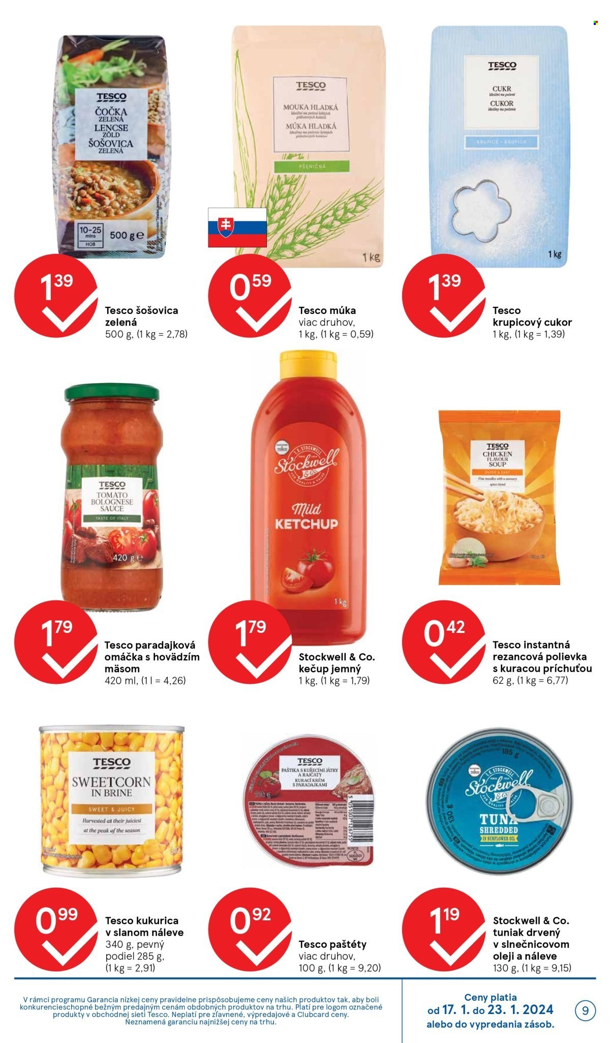 Leták TESCO - 17.1.2024 - 23.1.2024. Strana 9
