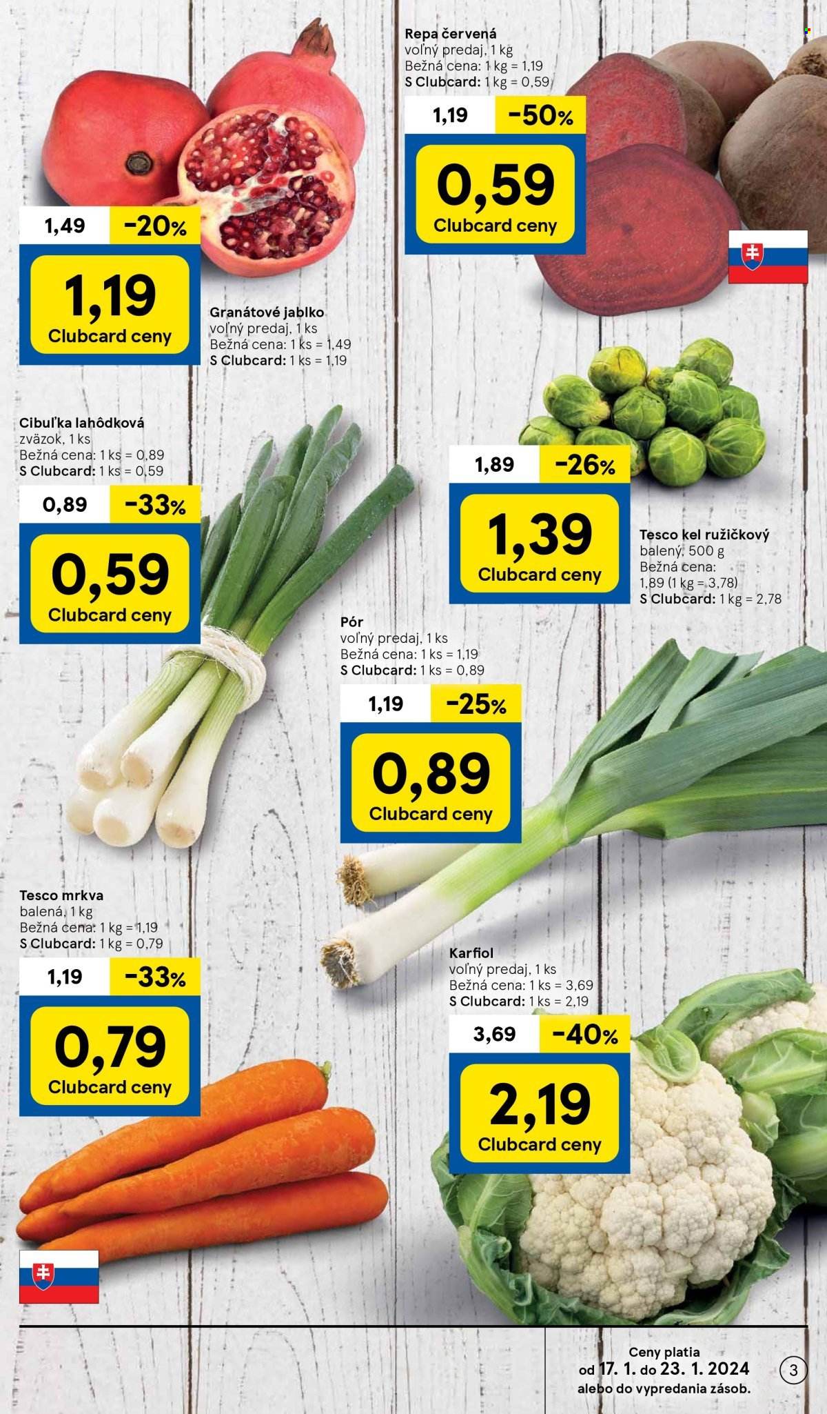 Leták TESCO supermarket - 17.1.2024 - 23.1.2024. Strana 3