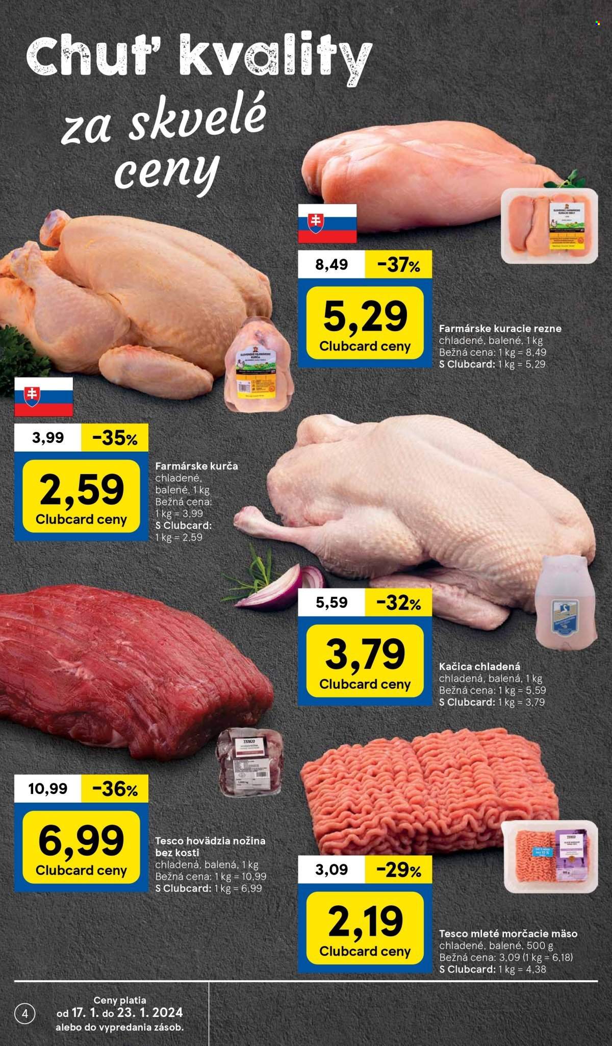 Leták TESCO supermarket - 17.1.2024 - 23.1.2024. Strana 4