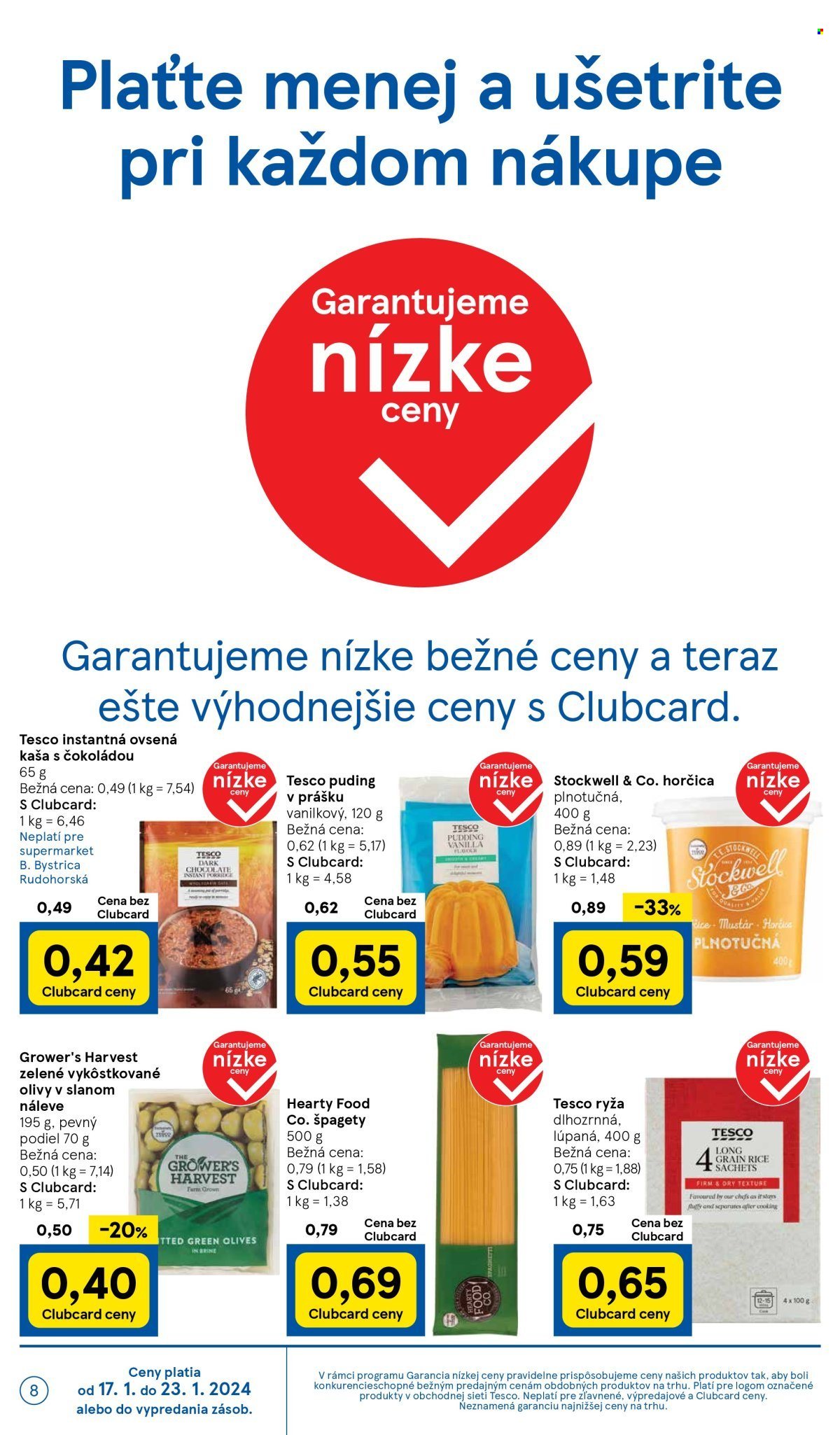 Leták TESCO supermarket - 17.1.2024 - 23.1.2024. Strana 8