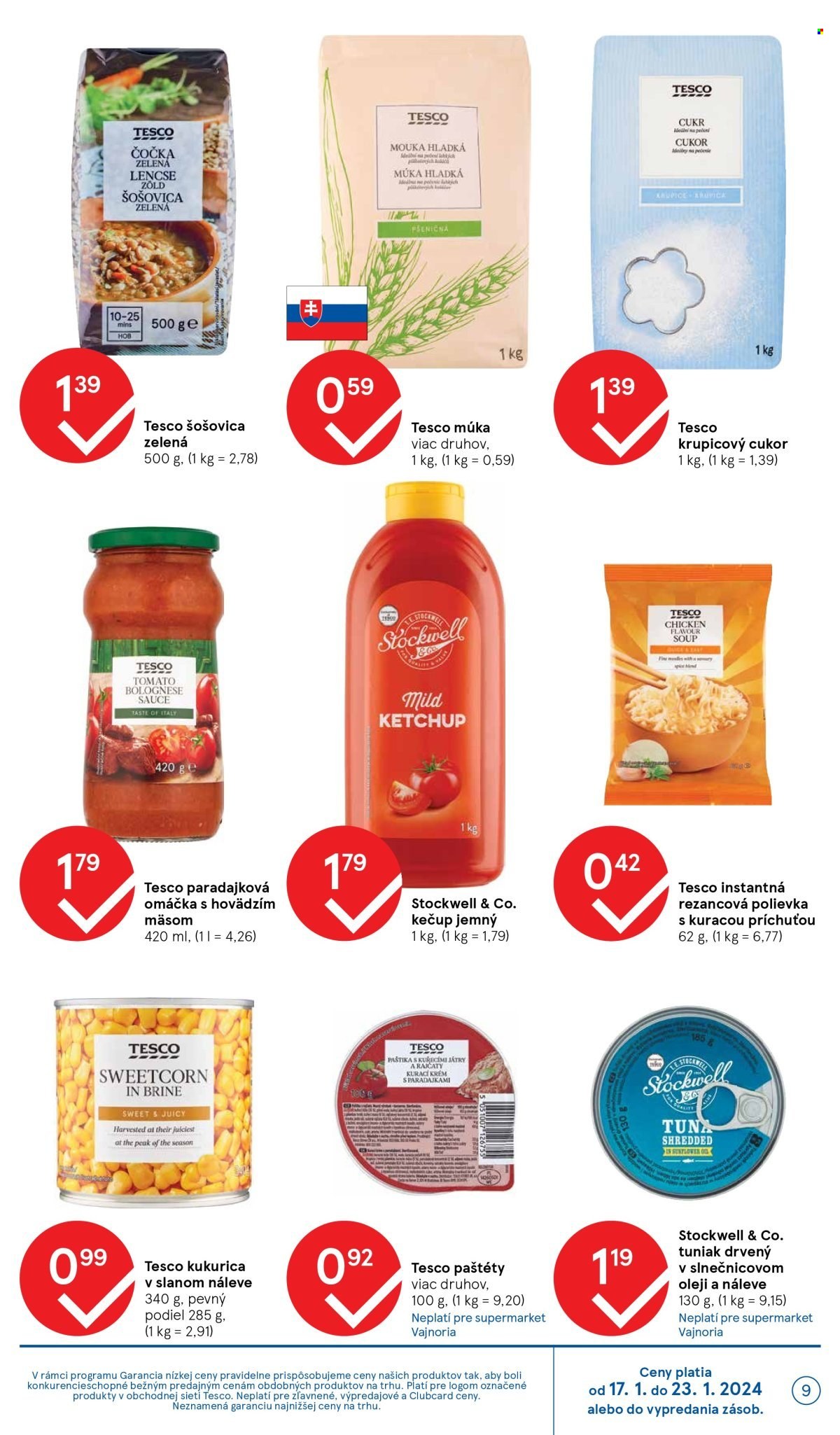 Leták TESCO supermarket - 17.1.2024 - 23.1.2024. Strana 9