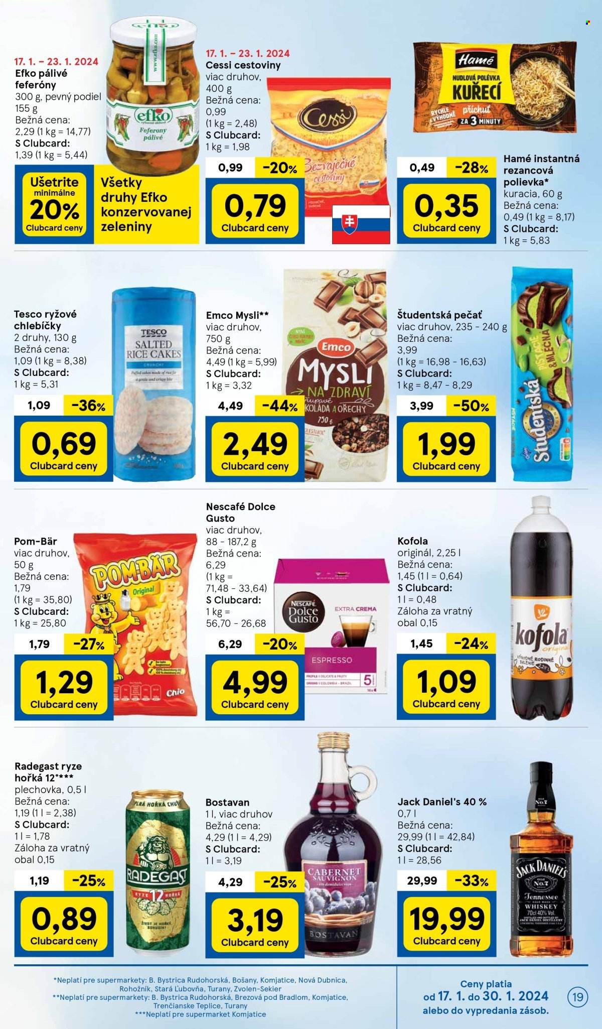 Leták TESCO supermarket - 17.1.2024 - 23.1.2024. Strana 19