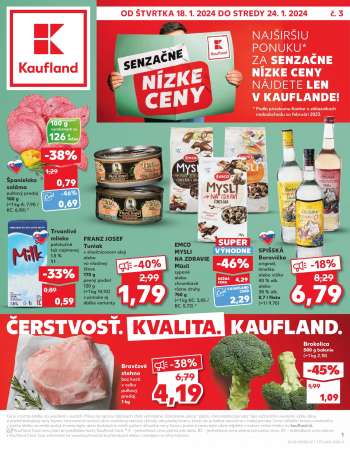 Leták Kaufland - 18.1.2024 - 24.1.2024.