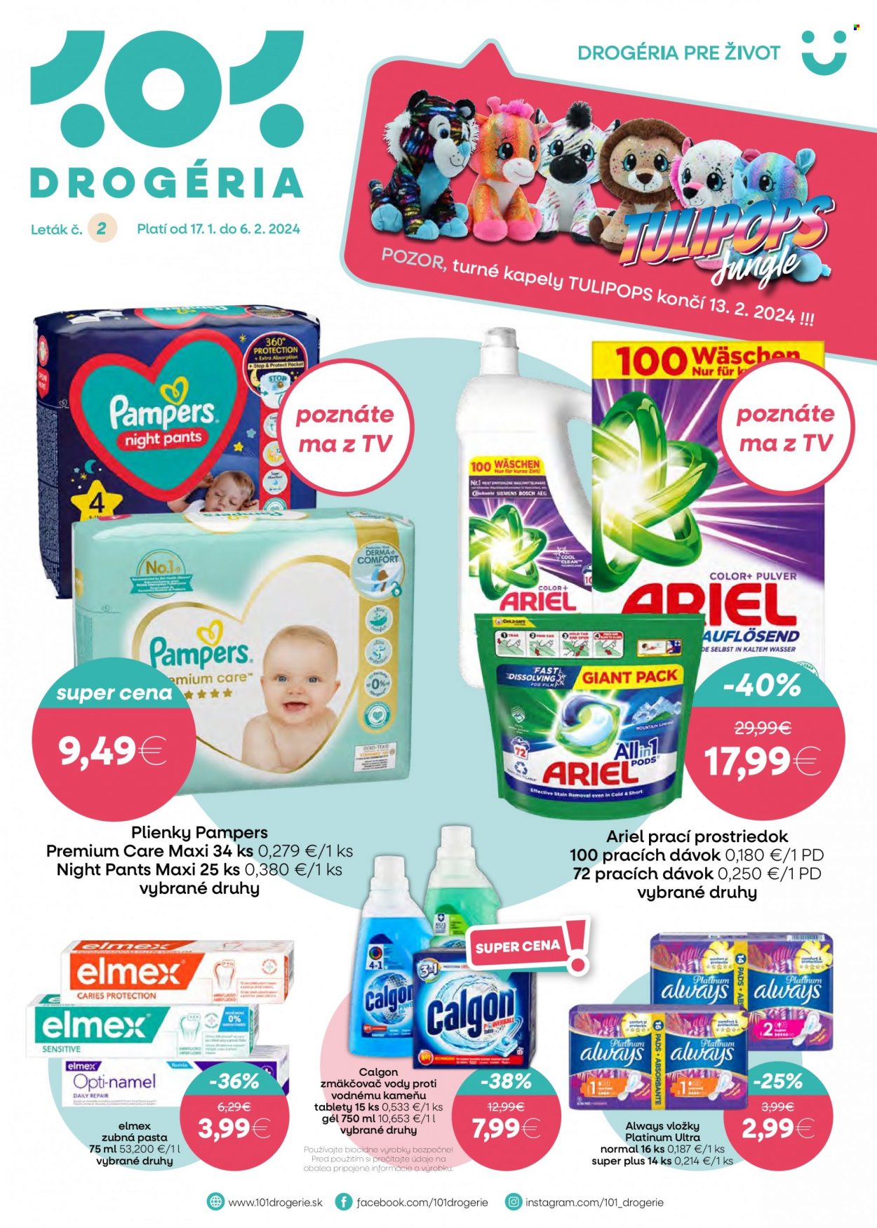 Leták 101 Drogerie - 17.1.2024 - 6.2.2024. Strana 1