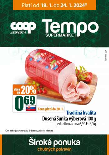 Leták COOP Jednota - 18.1.2024 - 24.1.2024.