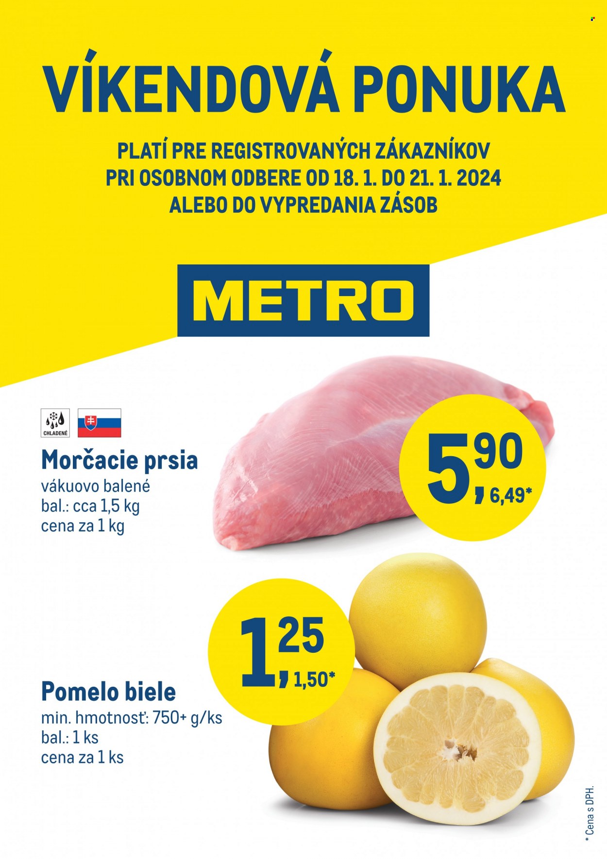 Leták Metro - 18.1.2024 - 21.1.2024. Strana 1