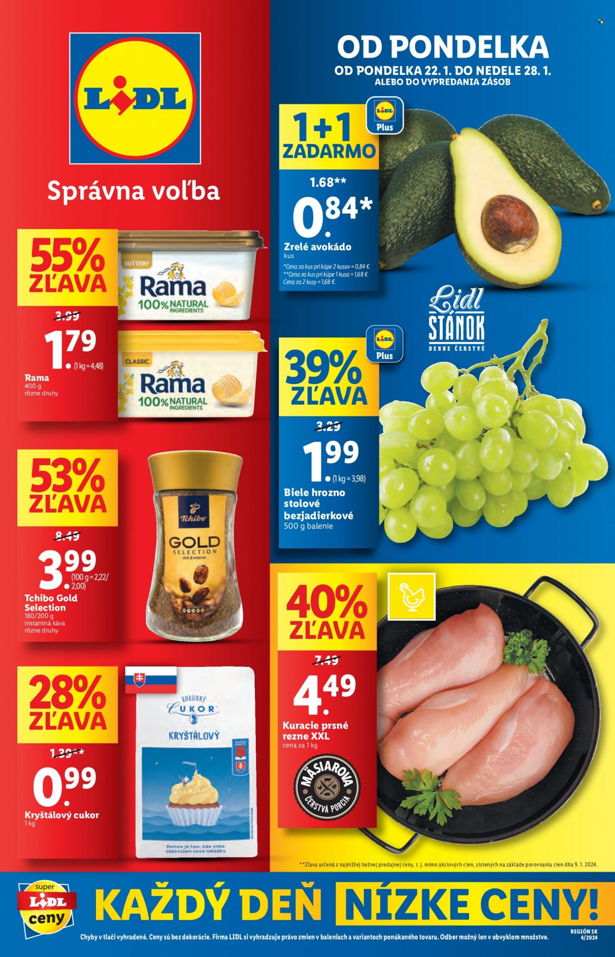 Leták Lidl - 22.1.2024 - 28.1.2024. Strana 1