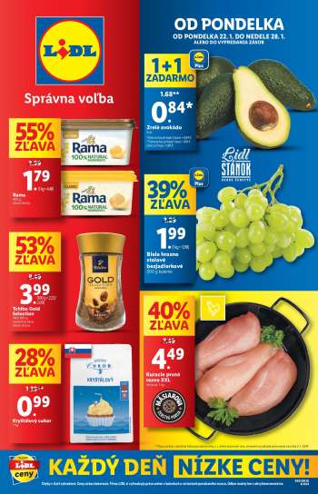 Leták Lidl - 22.1.2024 - 28.1.2024.