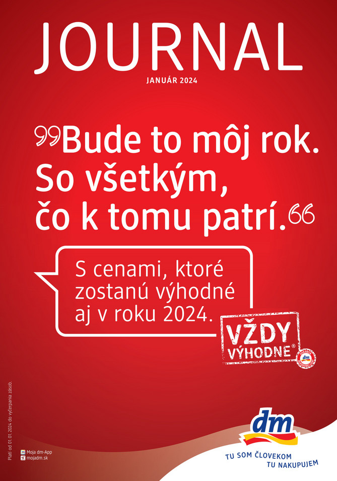 Leták dm drogerie - 1.1.2024 - 31.1.2024. Strana 1