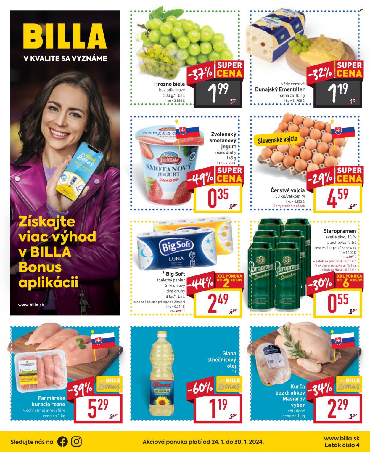 Leták Billa - 24.1.2024 - 30.1.2024. Strana 1
