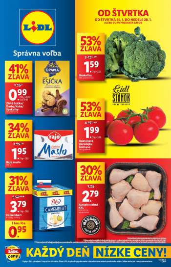 Leták Lidl - 25.1.2024 - 28.1.2024.