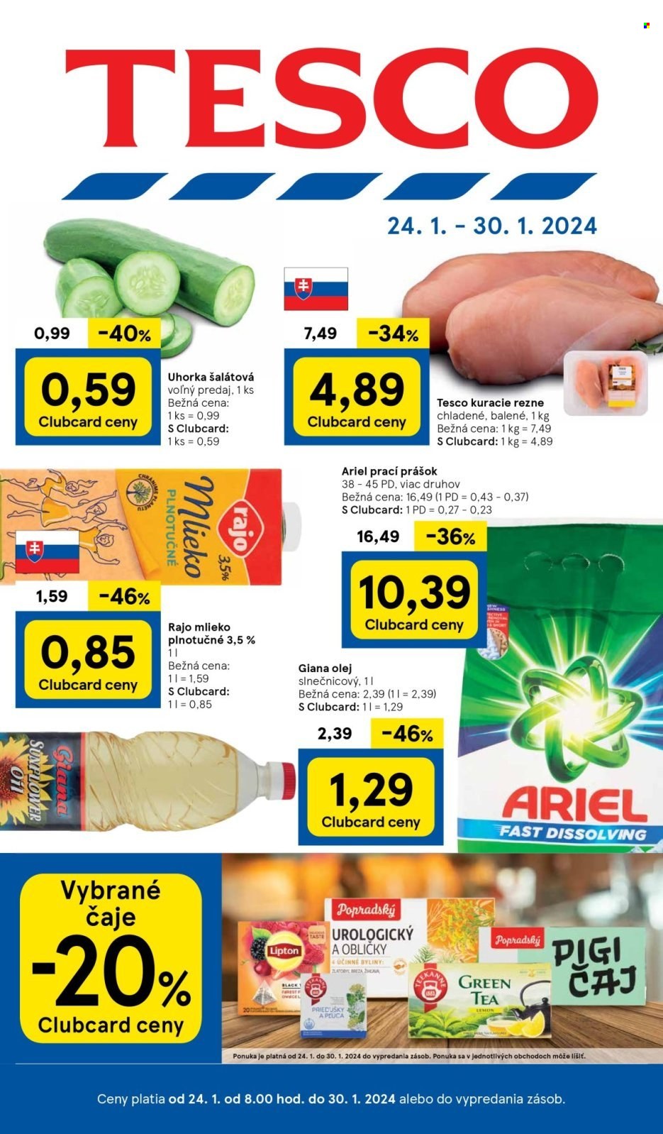 Leták TESCO - 24.1.2024 - 30.1.2024. Strana 1