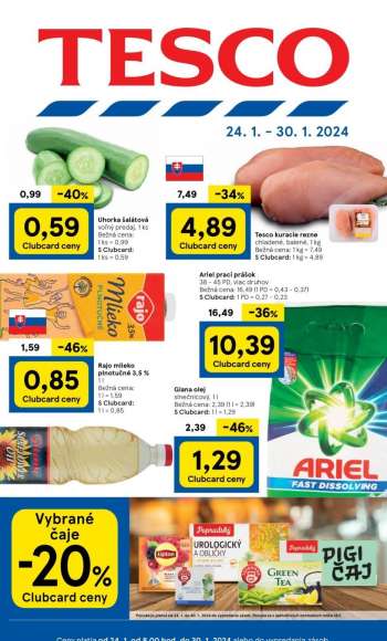 Leták TESCO - 24.1.2024 - 30.1.2024.