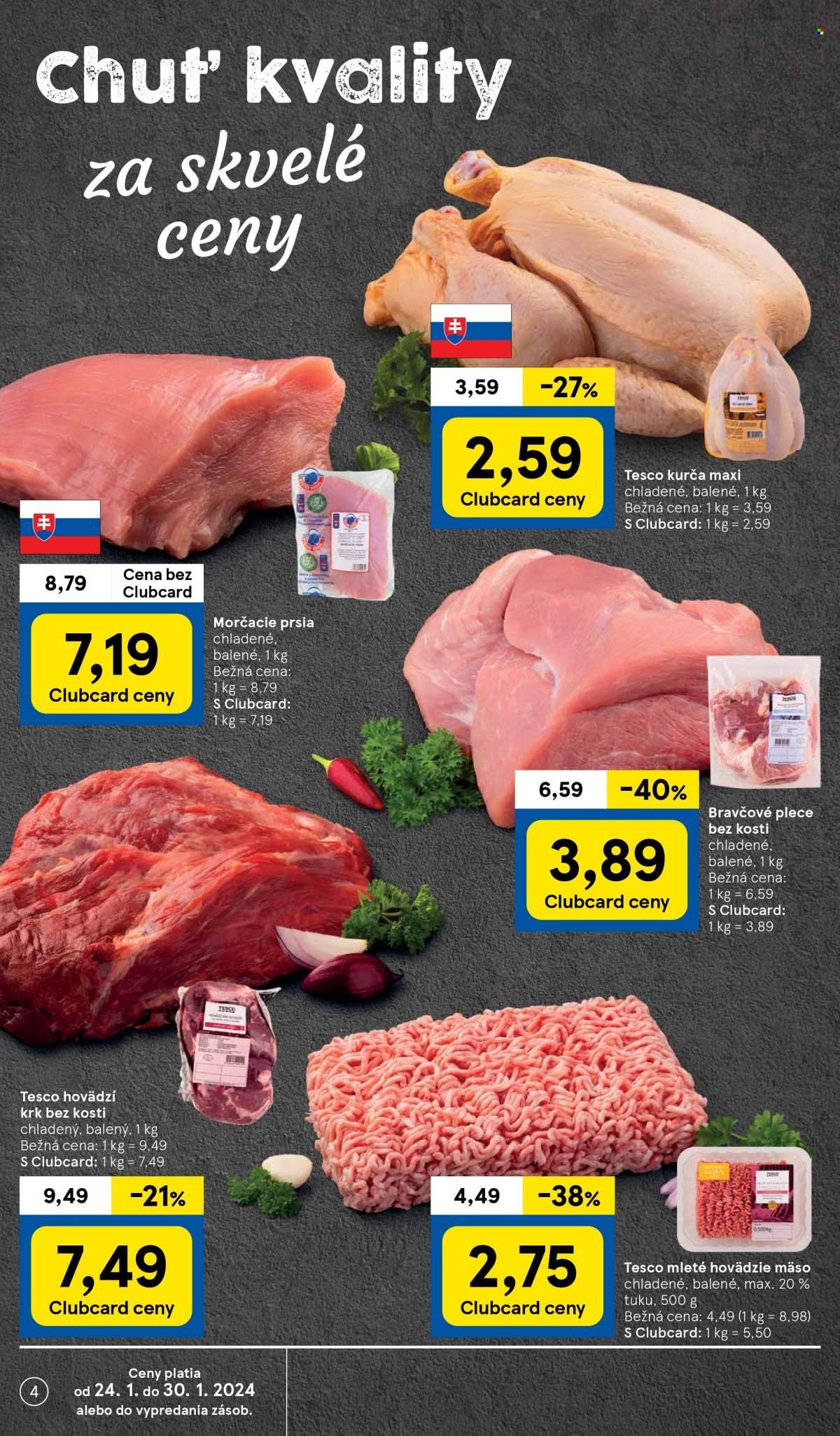 Leták TESCO supermarket - 24.1.2024 - 30.1.2024. Strana 4