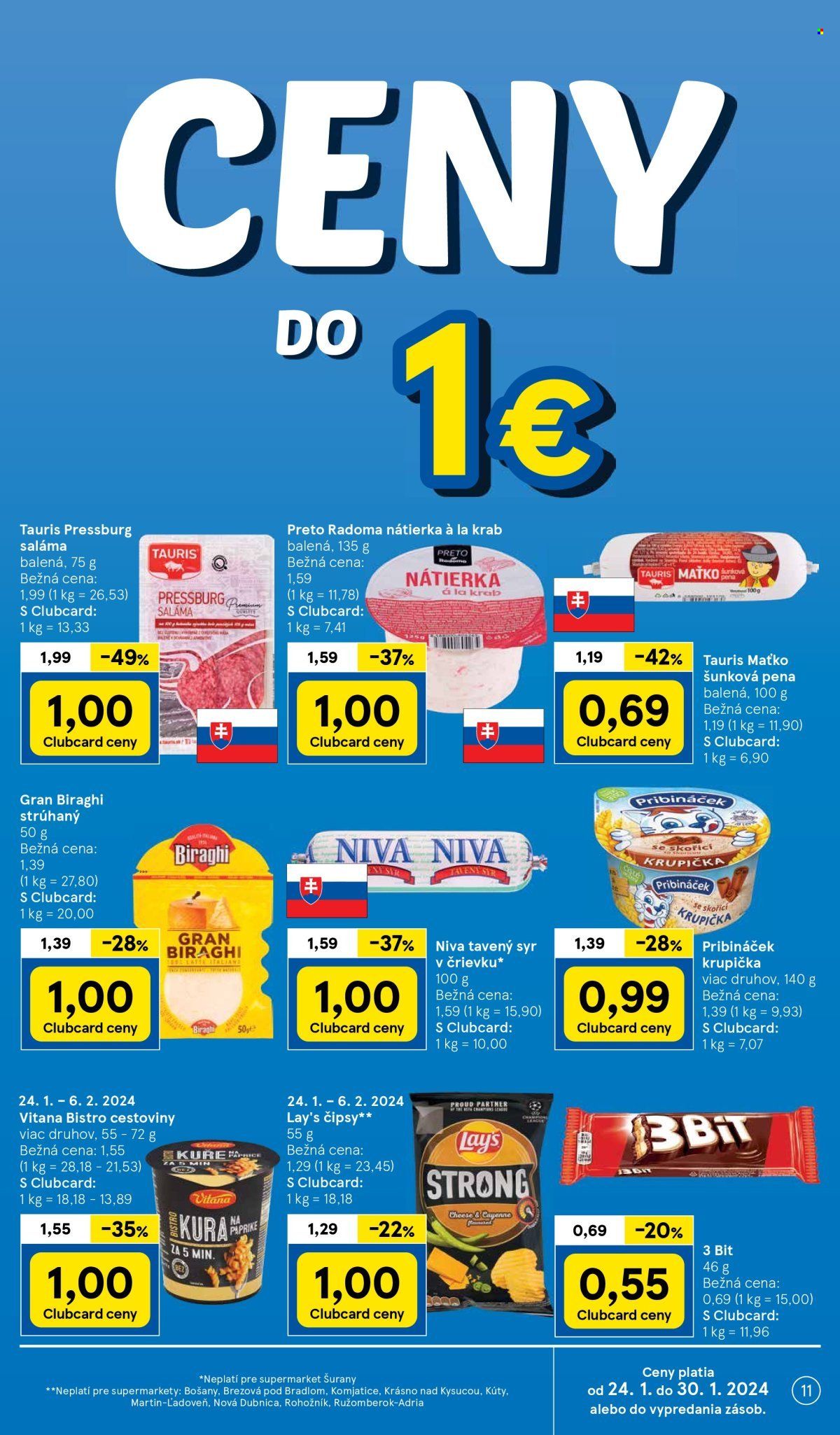 Leták TESCO supermarket - 24.1.2024 - 30.1.2024. Strana 11