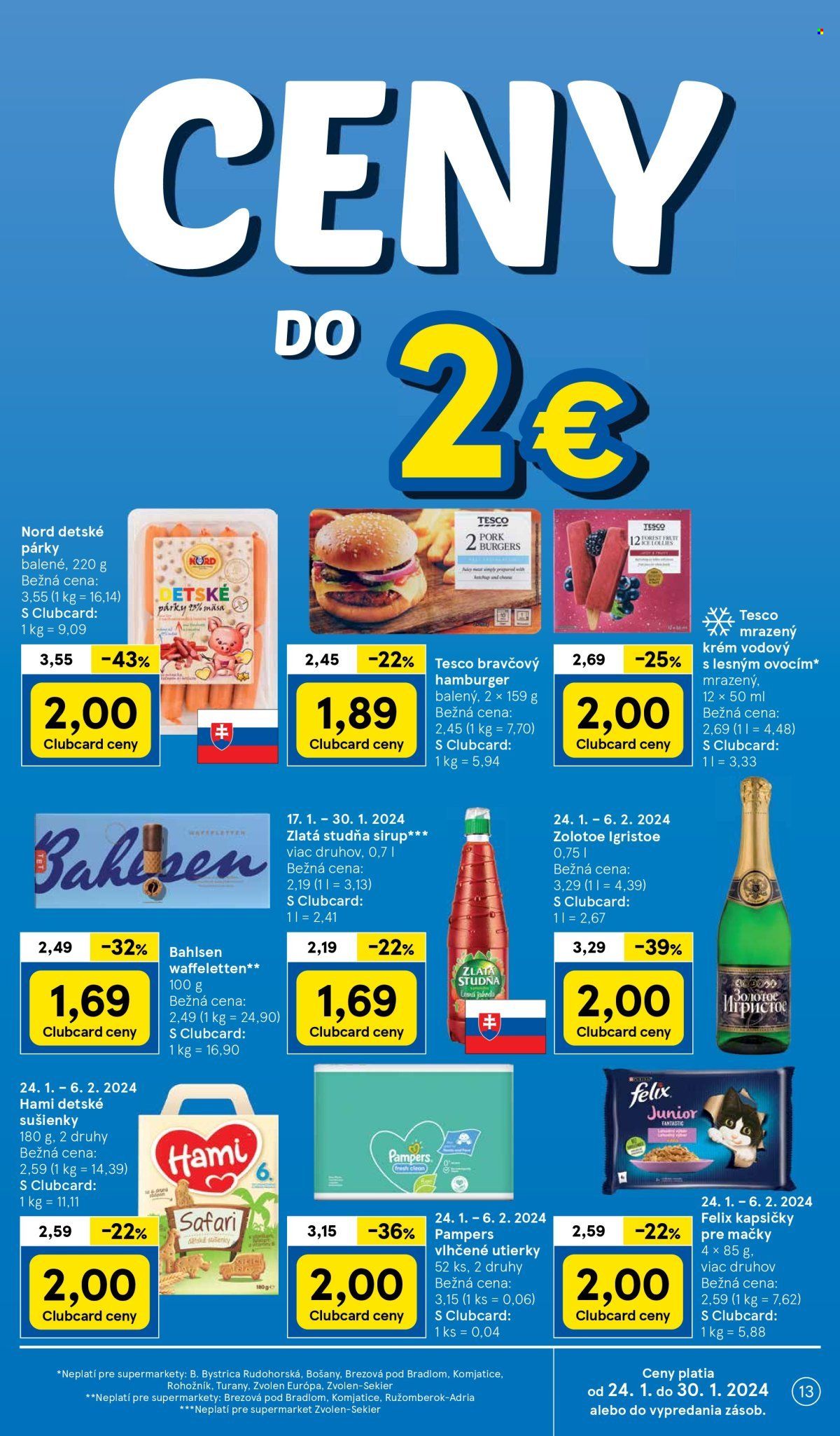 Leták TESCO supermarket - 24.1.2024 - 30.1.2024. Strana 13