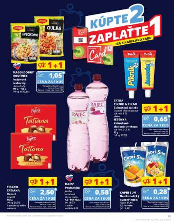 thumbnail - TATRA PIKNIK A PIKAO Zahustené mlieko sladené alebo kakaové tuk min. 8 % alebo JESENKA Zahustená sladená smotana tuk min. 21,5 % 75 g (=1 kg 17,20)