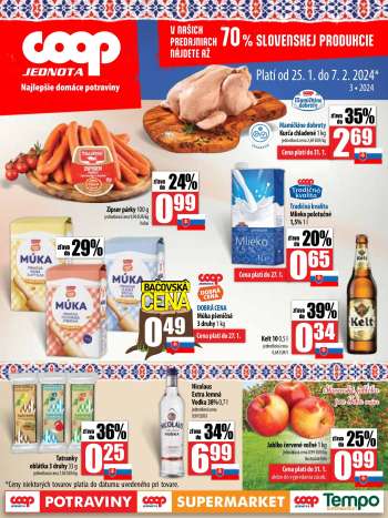 Leták COOP Jednota - 25.1.2024 - 7.2.2024.