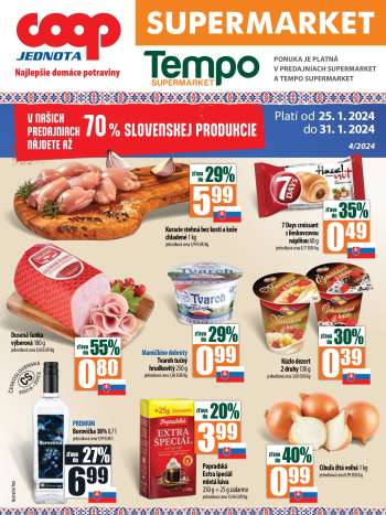 Leták COOP Jednota - 25.1.2024 - 31.1.2024.