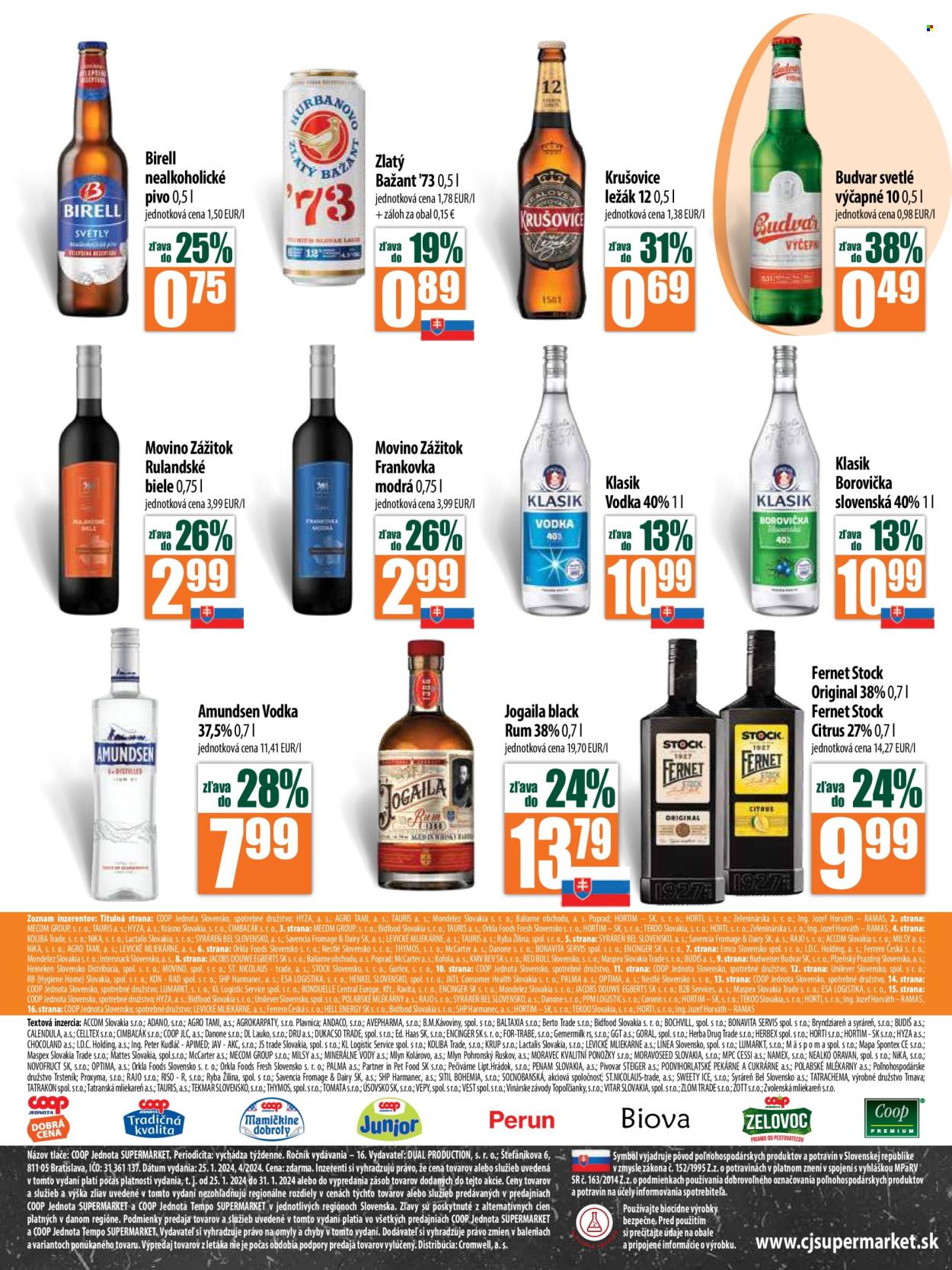Leták COOP Jednota - 25.1.2024 - 31.1.2024. Strana 9