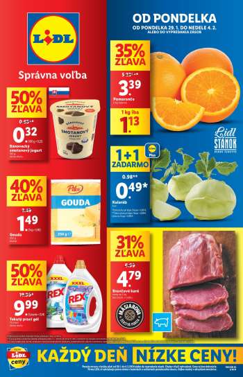 Leták Lidl - 29.1.2024 - 4.2.2024.