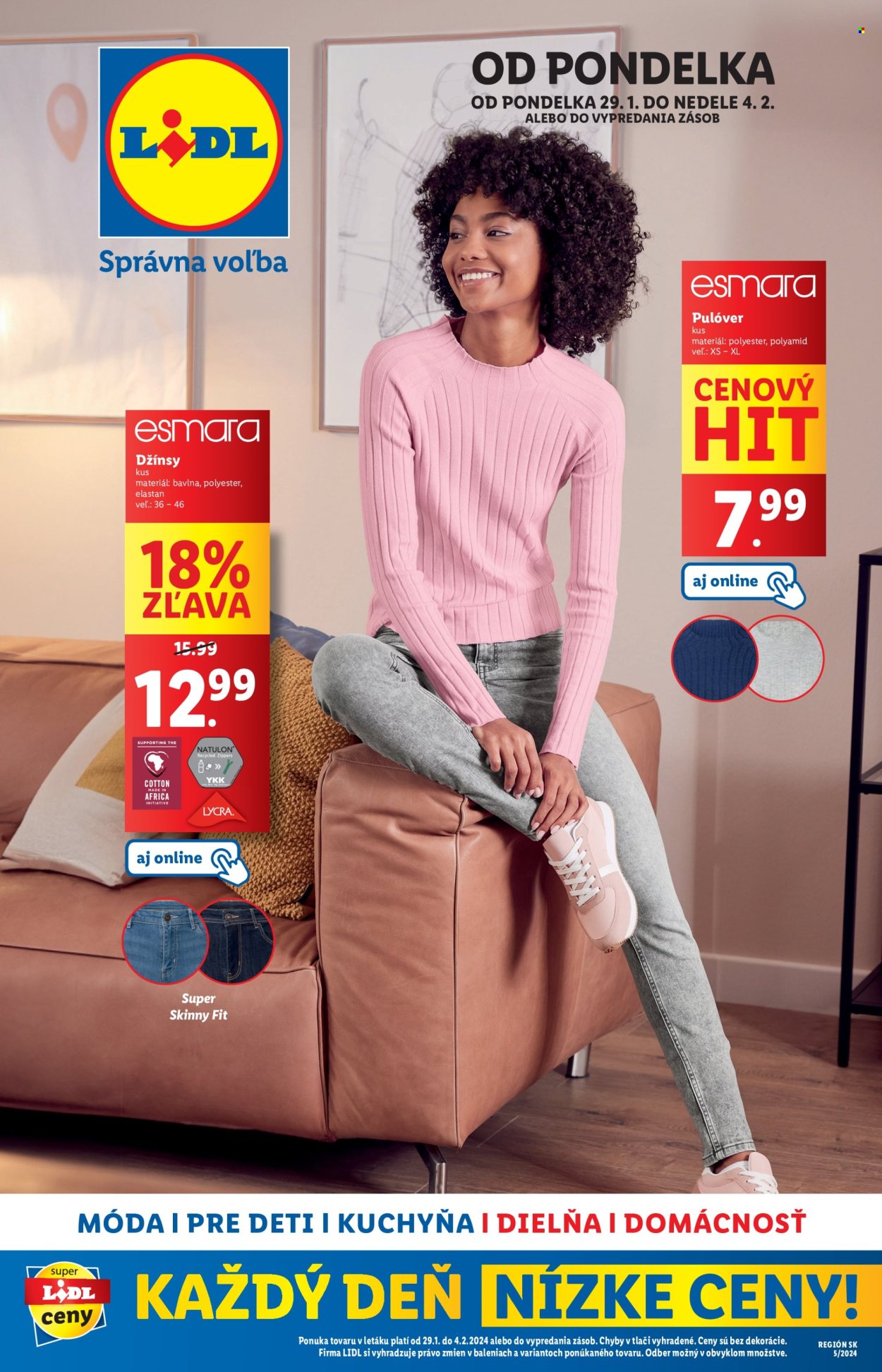 Leták Lidl - 29.1.2024 - 4.2.2024. Strana 1