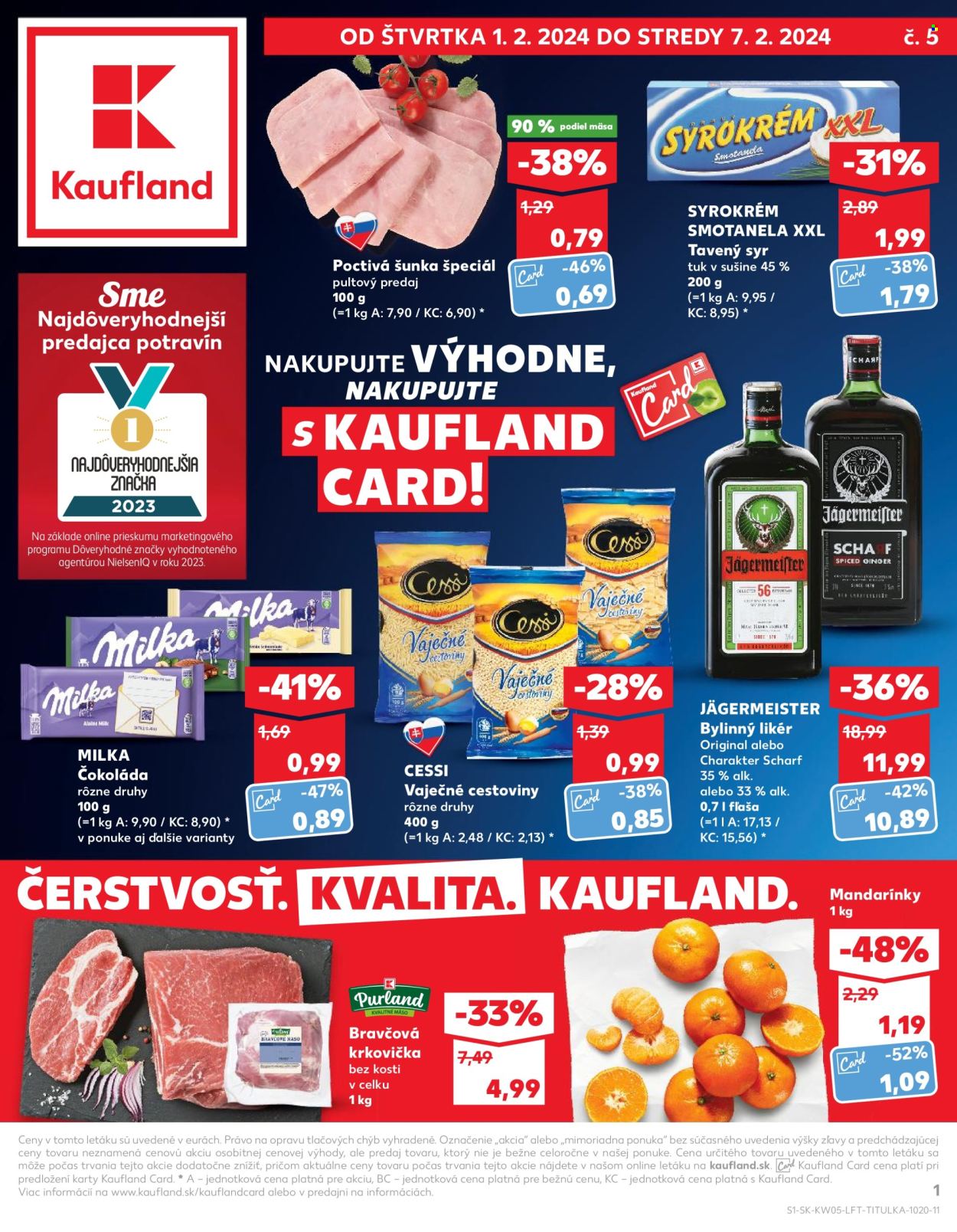 Leták Kaufland - 1.2.2024 - 7.2.2024. Strana 1