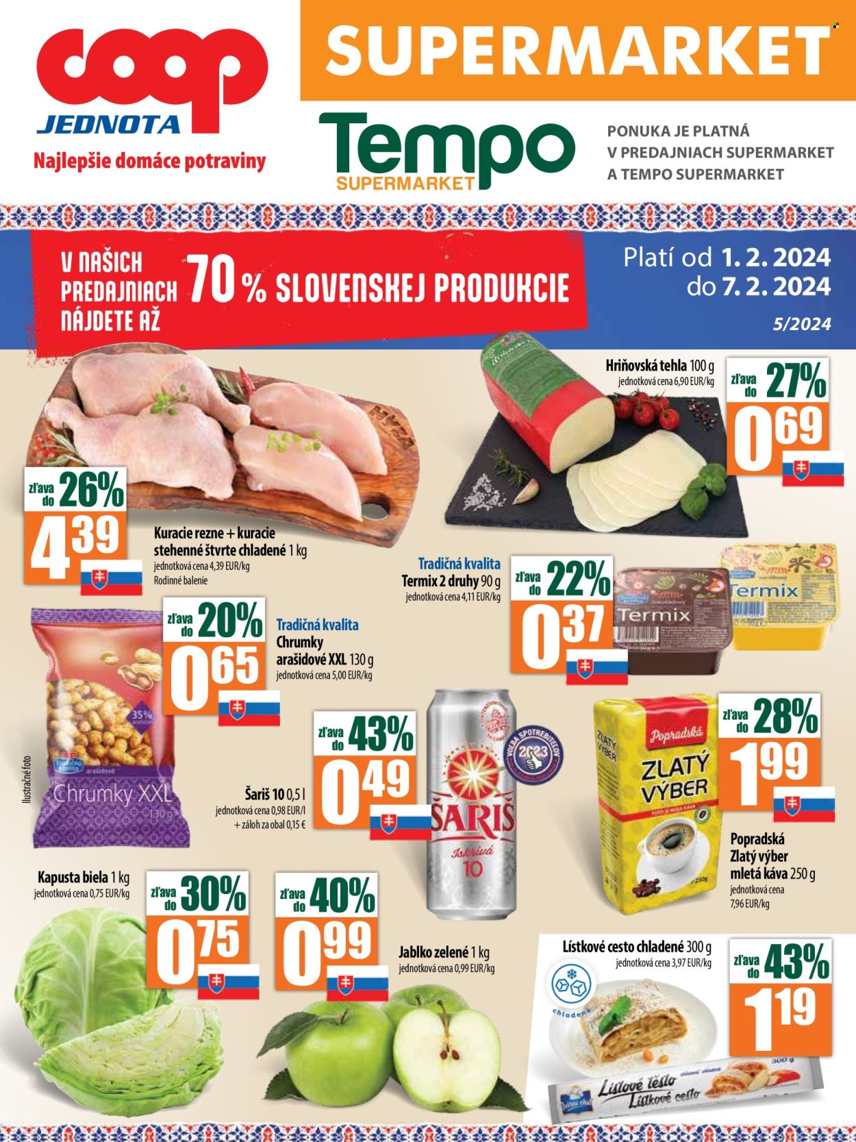 Leták COOP Jednota - 1.2.2024 - 7.2.2024. Strana 1