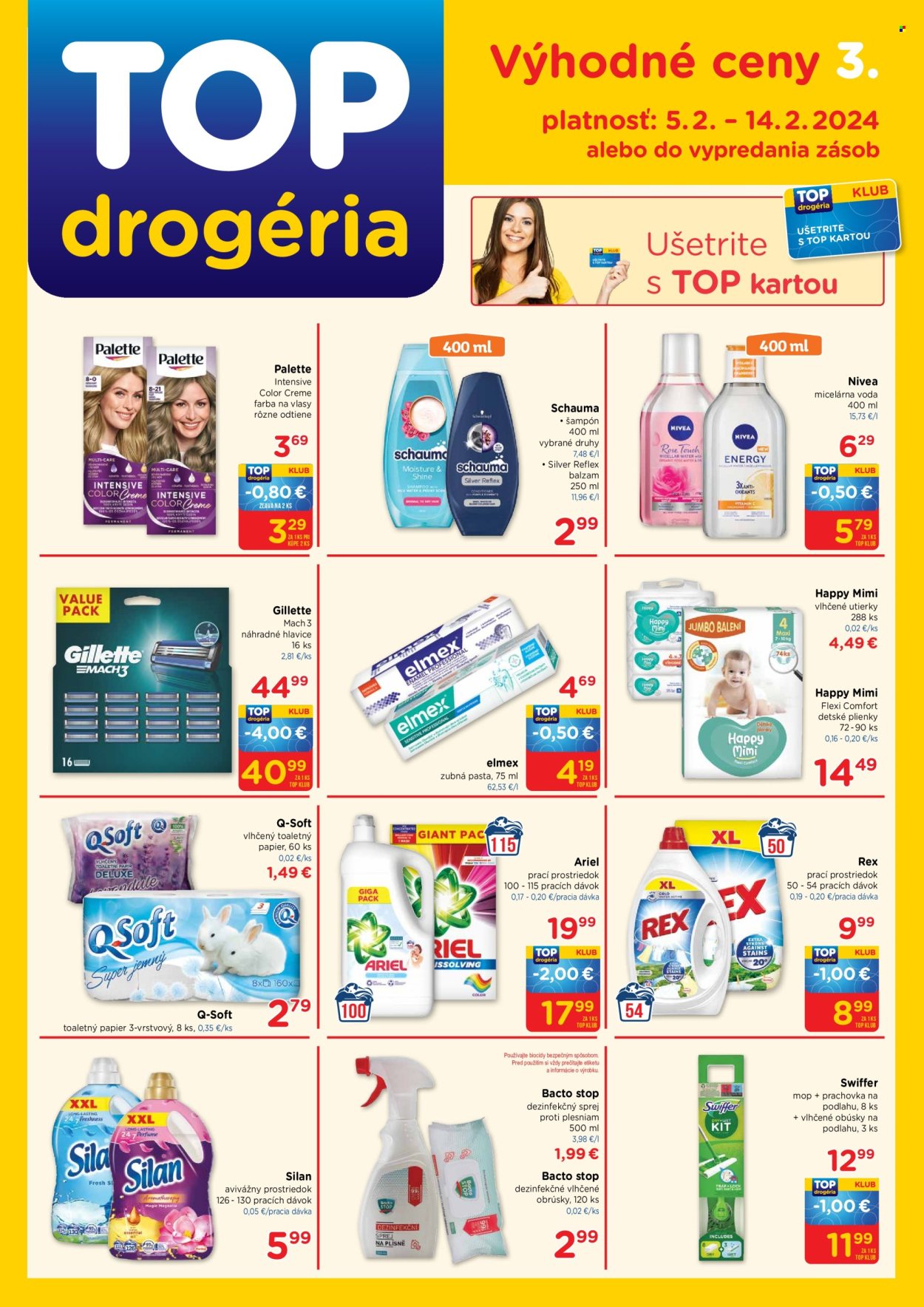 Leták TOP drogéria - 5.2.2024 - 14.2.2024. Strana 1