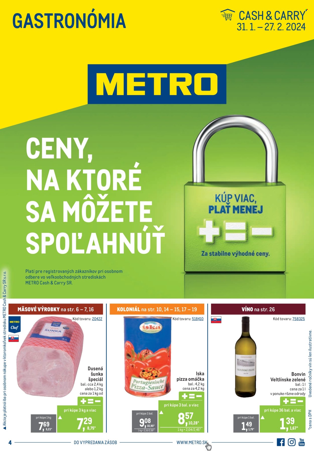 Leták Metro - 31.1.2024 - 27.2.2024. Strana 1