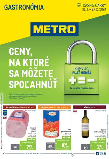 Leták Metro - 31.1.2024 - 27.2.2024.