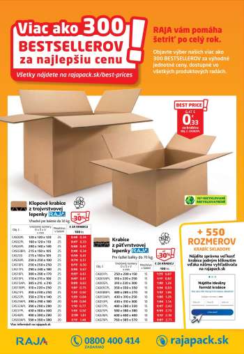 Leták RAJA.