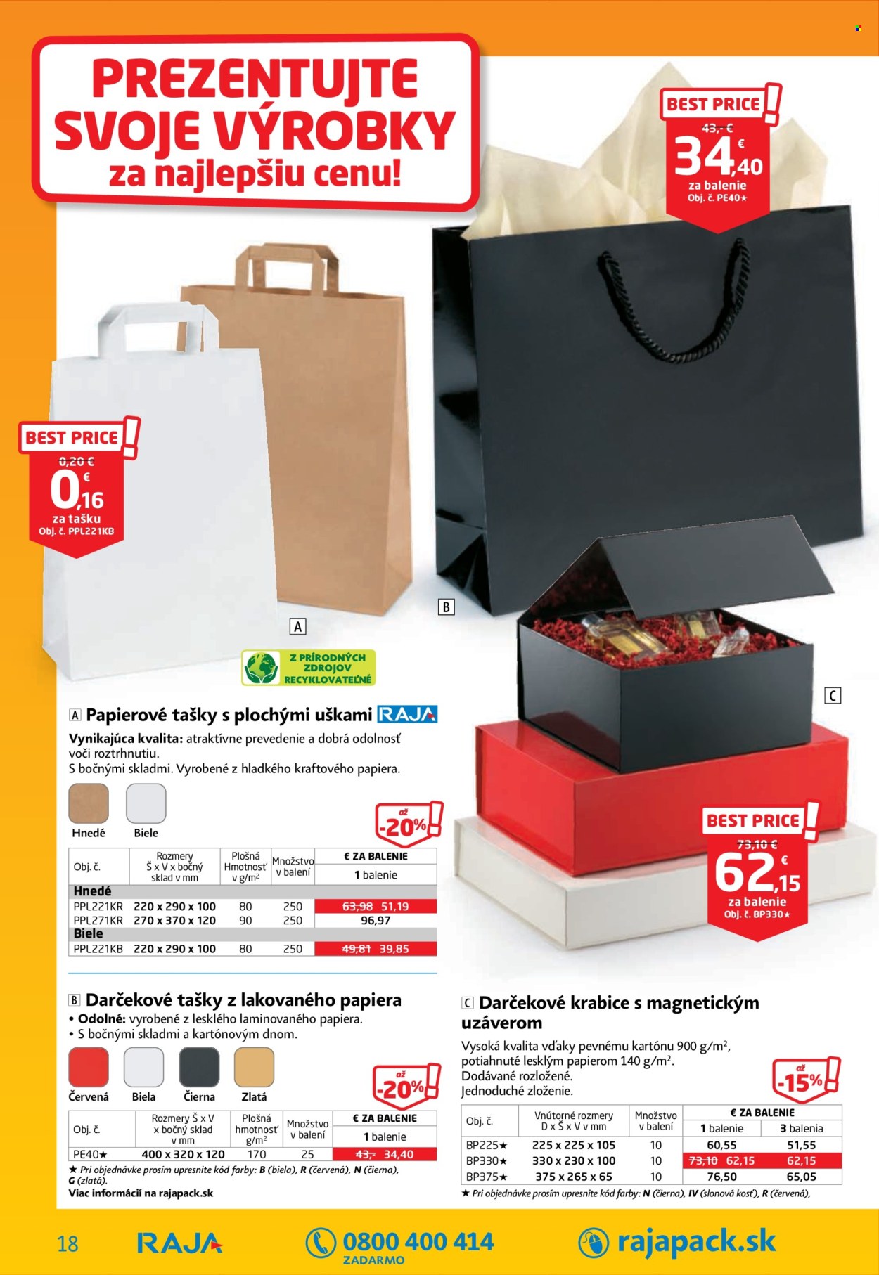Leták RAJA. Strana 18