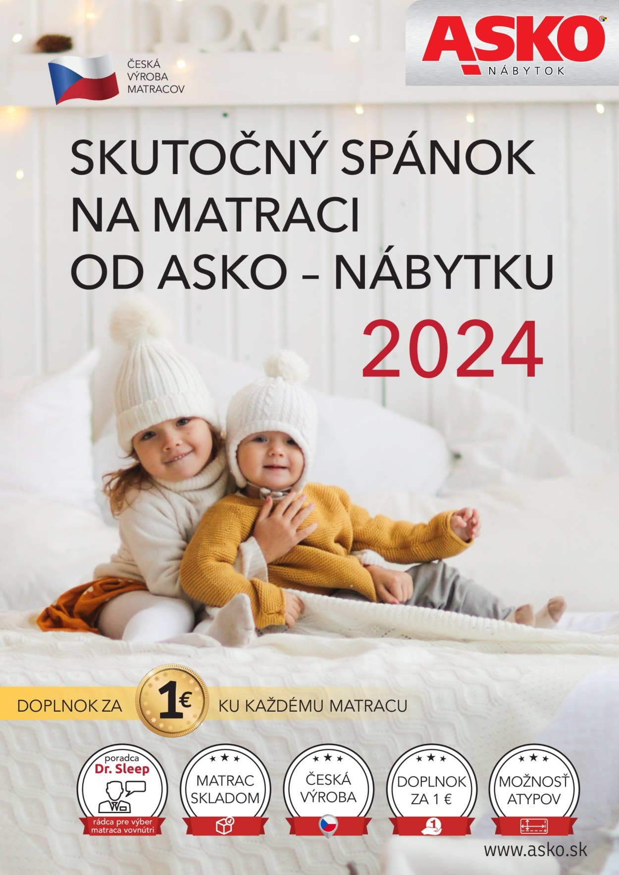 Leták Asko Nábytok - 6.11.2023 - 31.3.2024. Strana 1