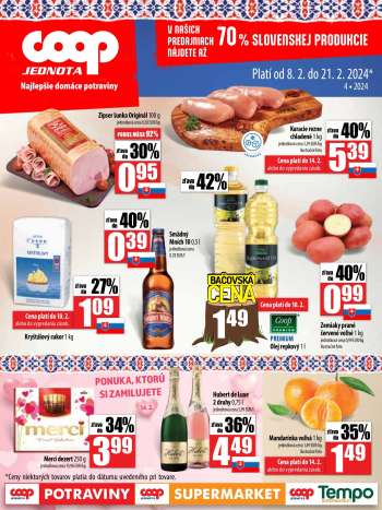 Leták COOP Jednota - 8.2.2024 - 21.2.2024.