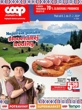 Leták COOP Jednota - 8.2.2024 - 21.2.2024.