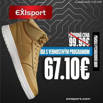 Leták Exisport.