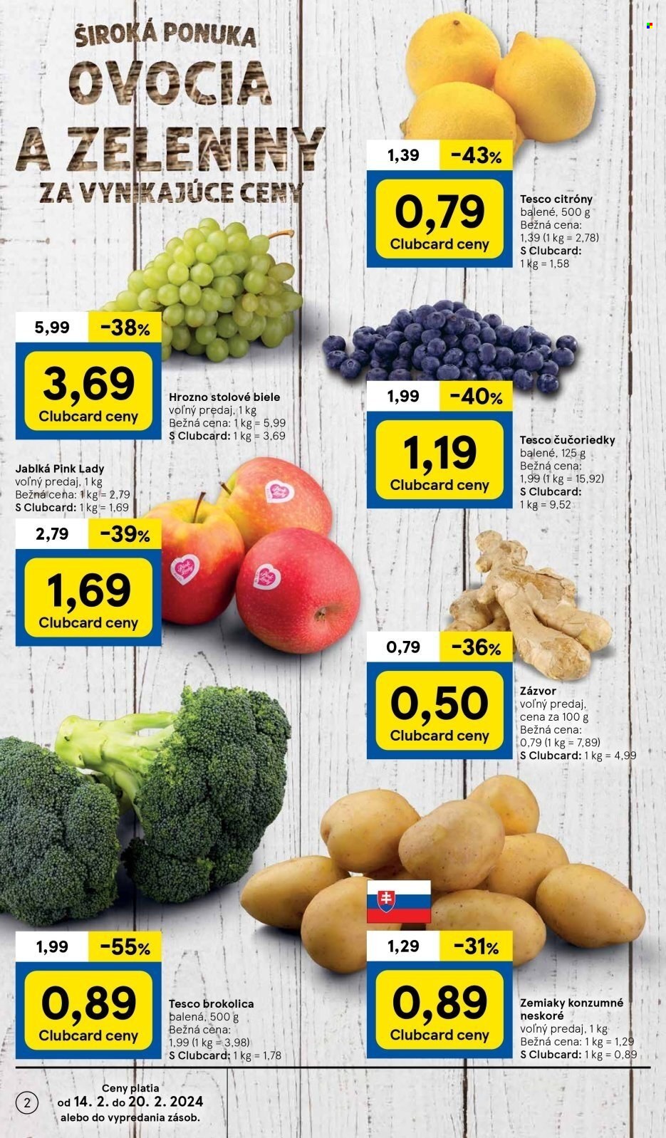 Leták TESCO - 14.2.2024 - 20.2.2024. Strana 2