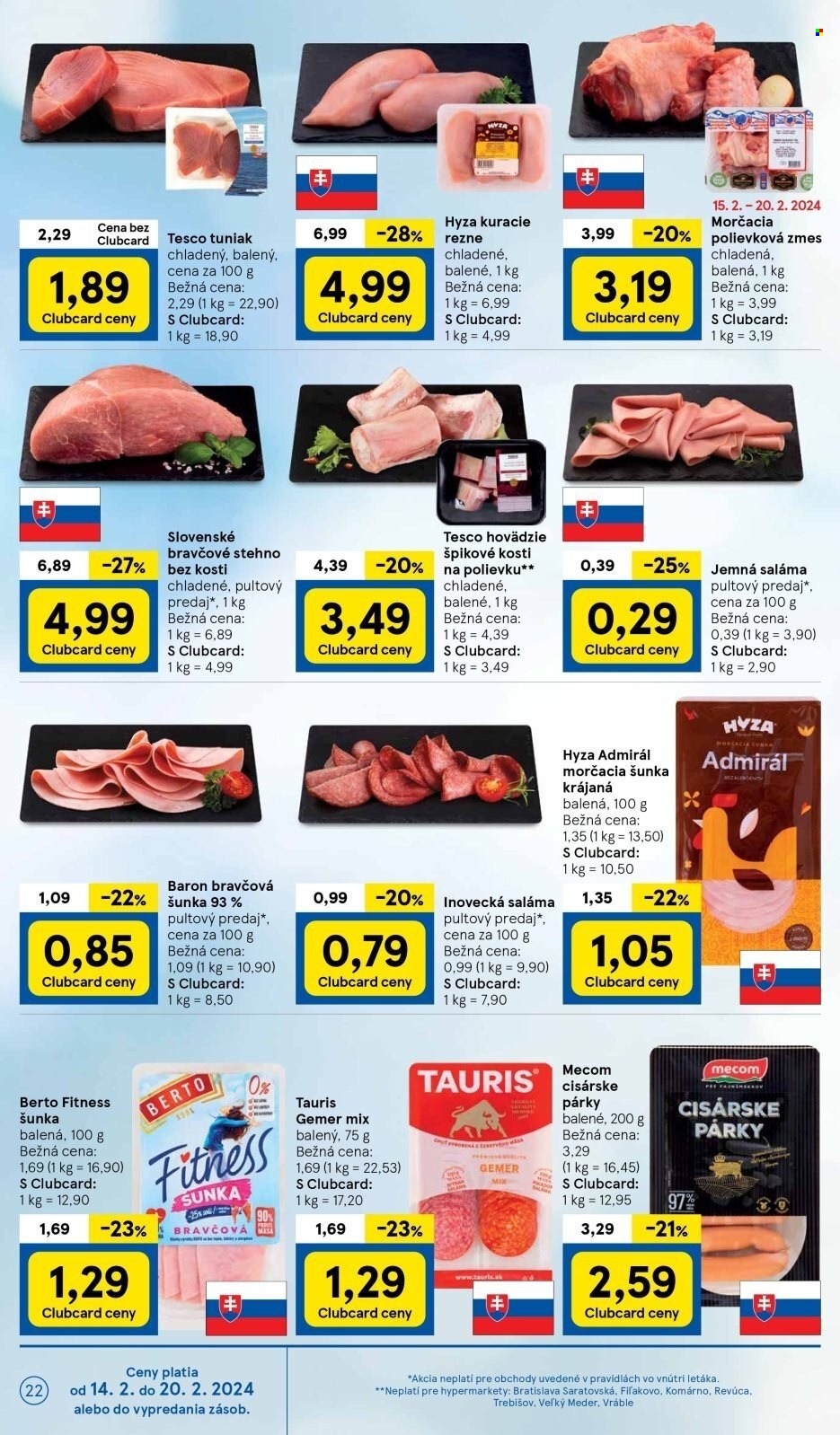 Leták TESCO - 14.2.2024 - 20.2.2024. Strana 22
