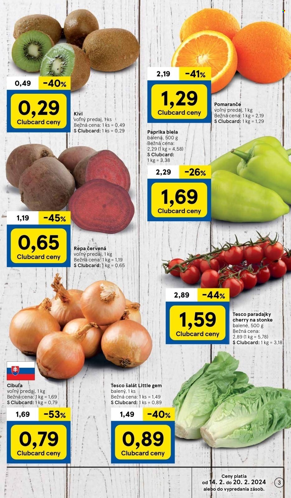 Leták TESCO supermarket - 14.2.2024 - 20.2.2024. Strana 3