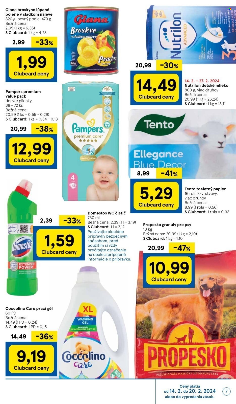 Leták TESCO supermarket - 14.2.2024 - 20.2.2024. Strana 7
