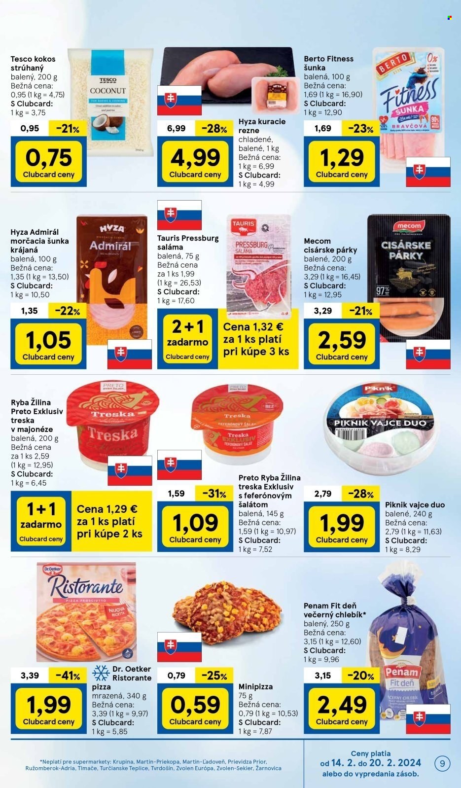 Leták TESCO supermarket - 14.2.2024 - 20.2.2024. Strana 9