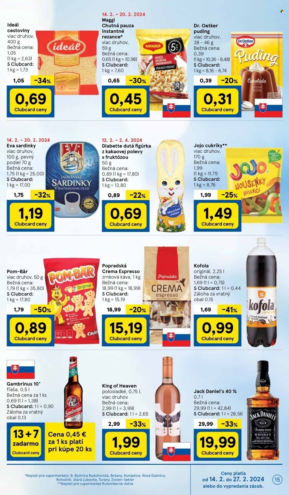 Leták TESCO supermarket - 14.2.2024 - 20.2.2024. Strana 15