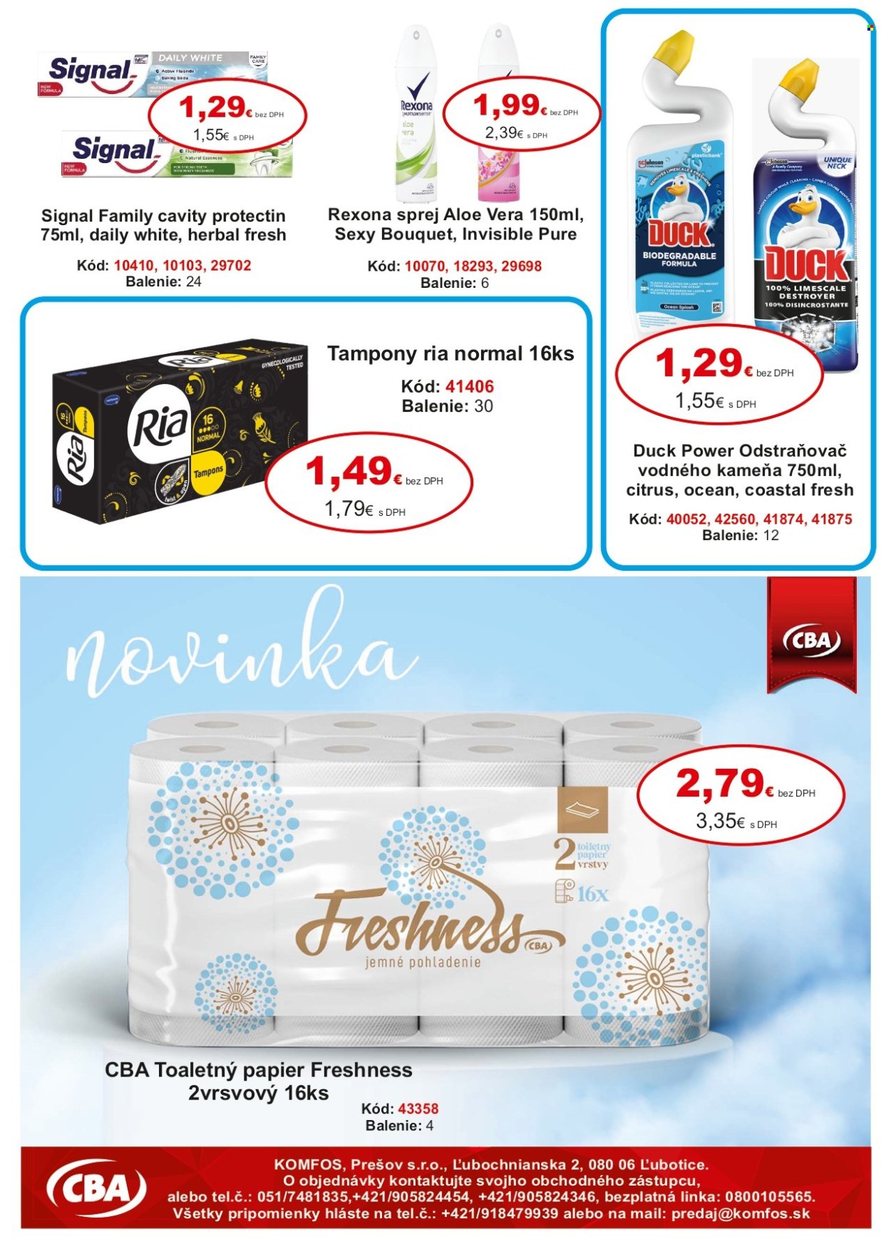 Leták CBA Komfos - 16.2.2024 - 29.2.2024. Strana 12