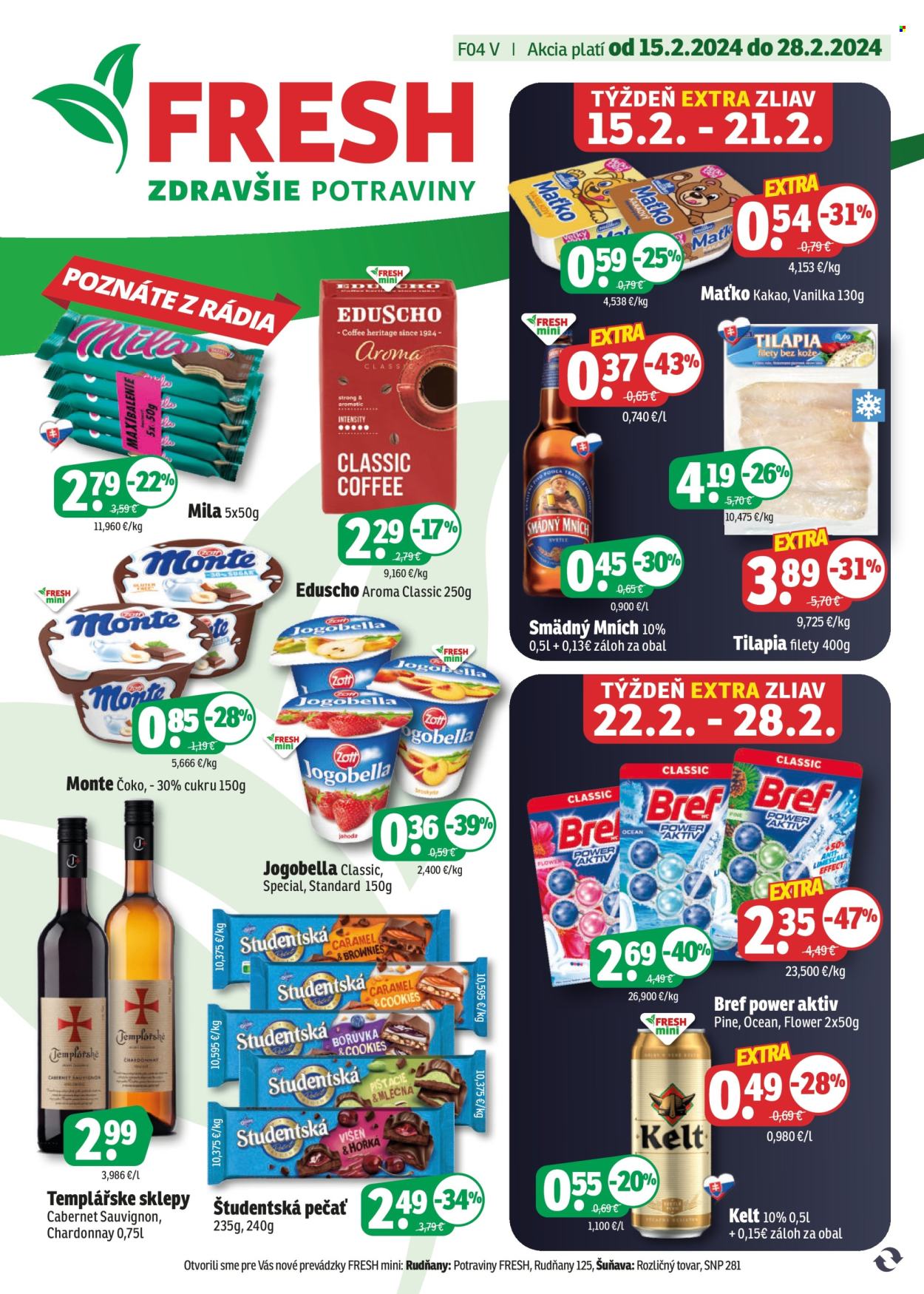 Leták FRESH - 15.2.2024 - 28.2.2024. Strana 1