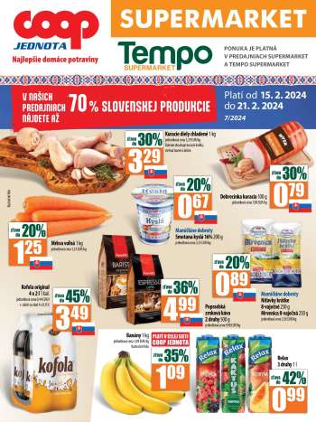 Leták COOP Jednota - 15.2.2024 - 21.2.2024.