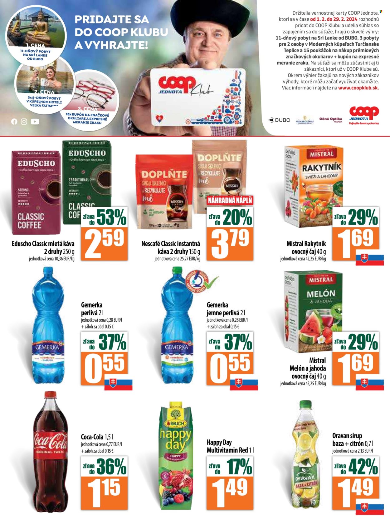 Leták COOP Jednota - 15.2.2024 - 21.2.2024. Strana 8