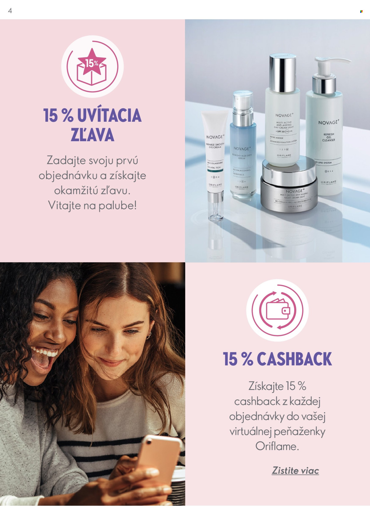 Leták Oriflame. Strana 4