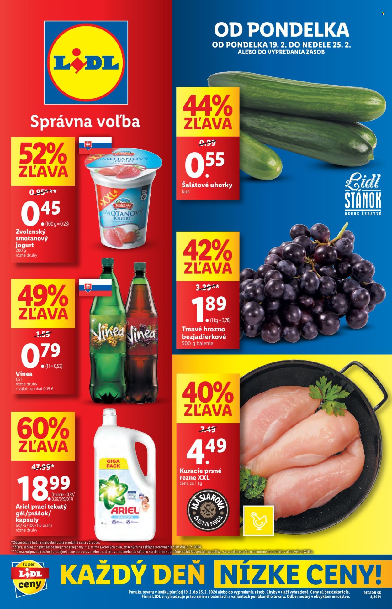 Leták Lidl - 19.2.2024 - 25.2.2024. Strana 1
