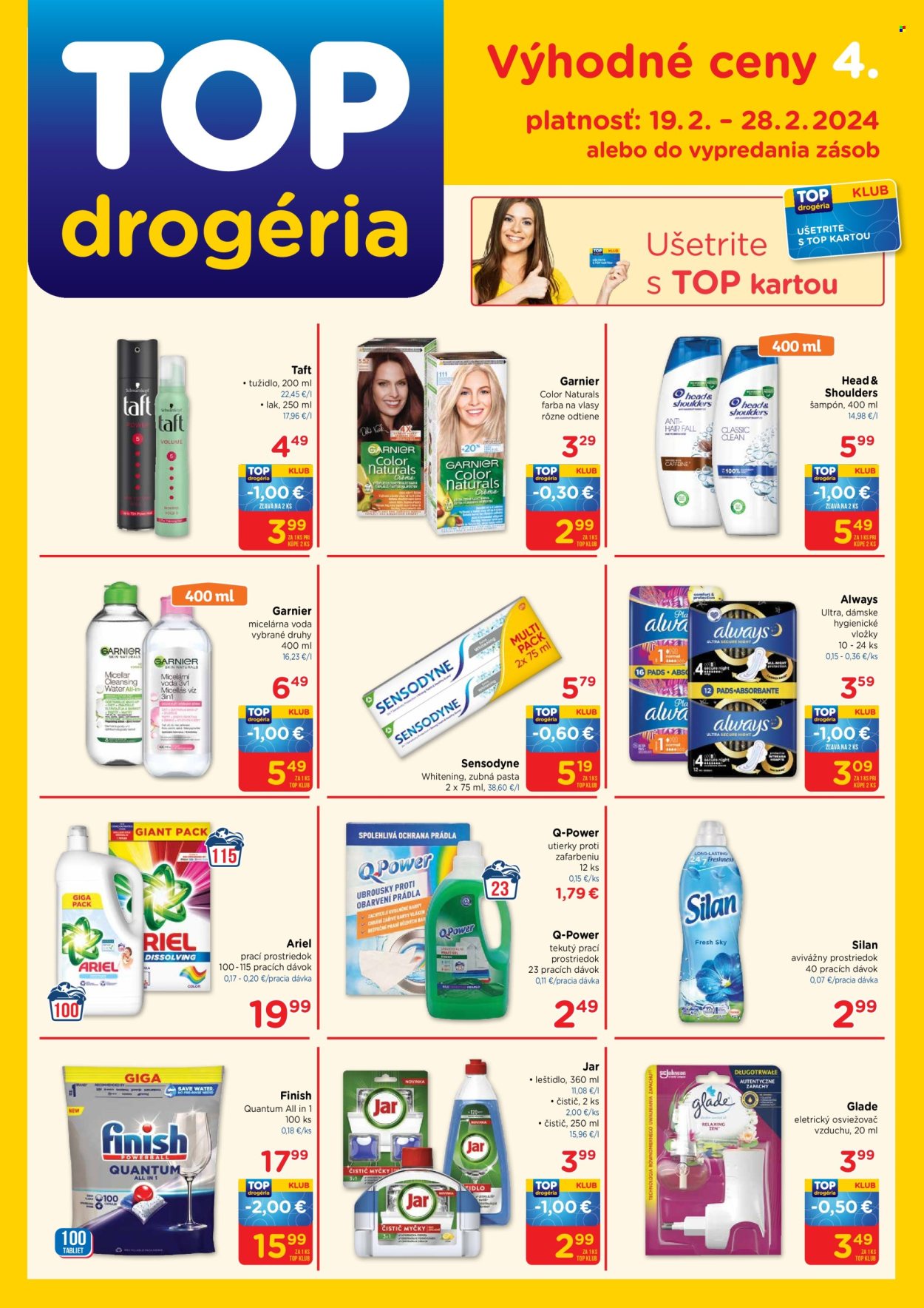 Leták TOP drogéria - 19.2.2024 - 28.2.2024. Strana 1